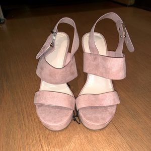 Forever 21 pink wedges